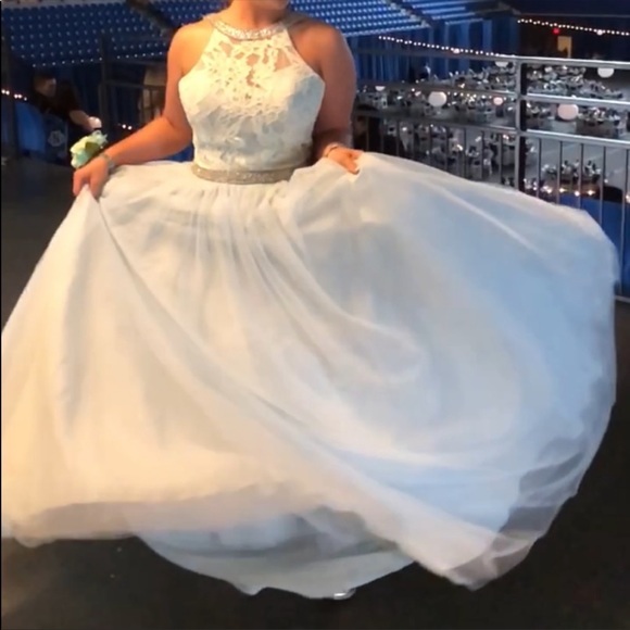 Cinderella Baby Blue or Light Blue with Lace Ball Gown - Picture 2 of 9